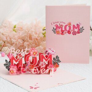 Happy Mother's Day! Floral Pop Up Greeting Card, Pop-Up Card, 3D Card